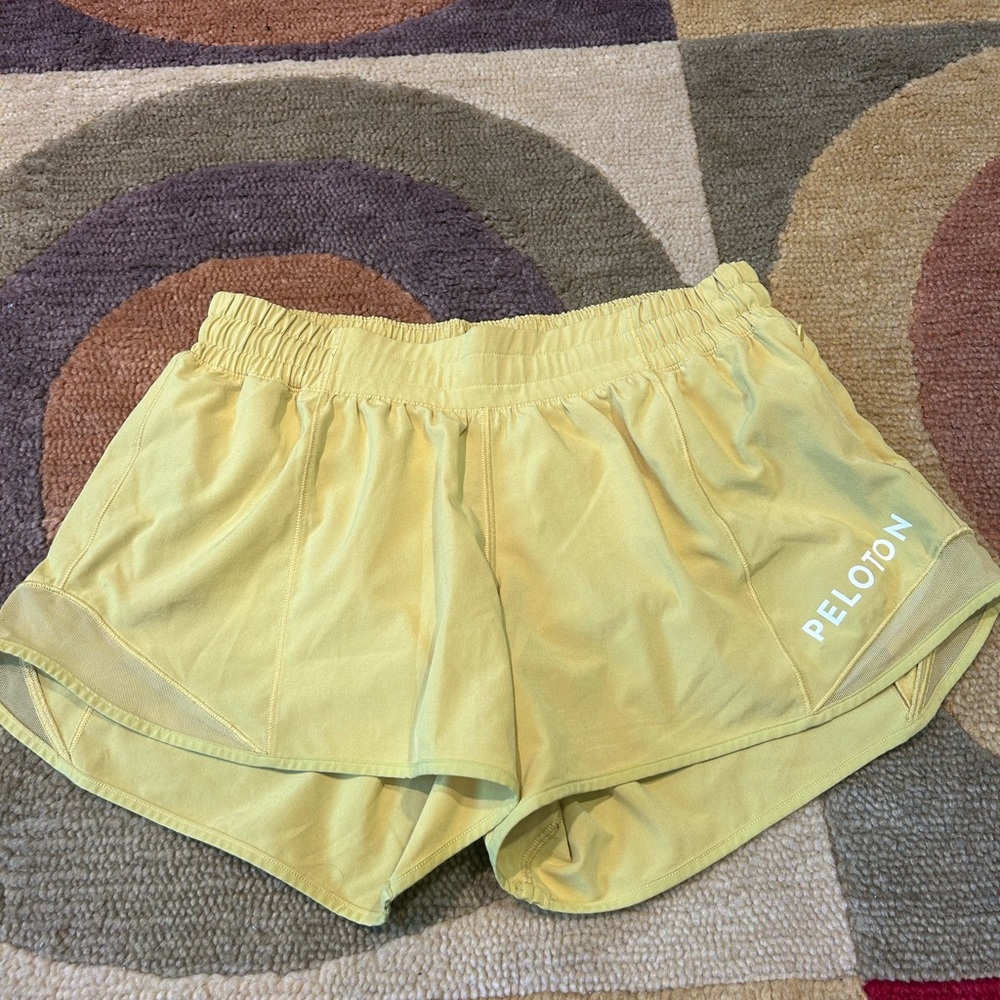 lululemon athletica Yellow Athletic Shorts
